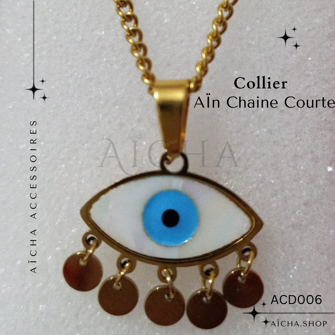 Collier AÏn Chaine courte en acier inoxydable