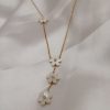 Collier fleur 2 en acier inoxydable